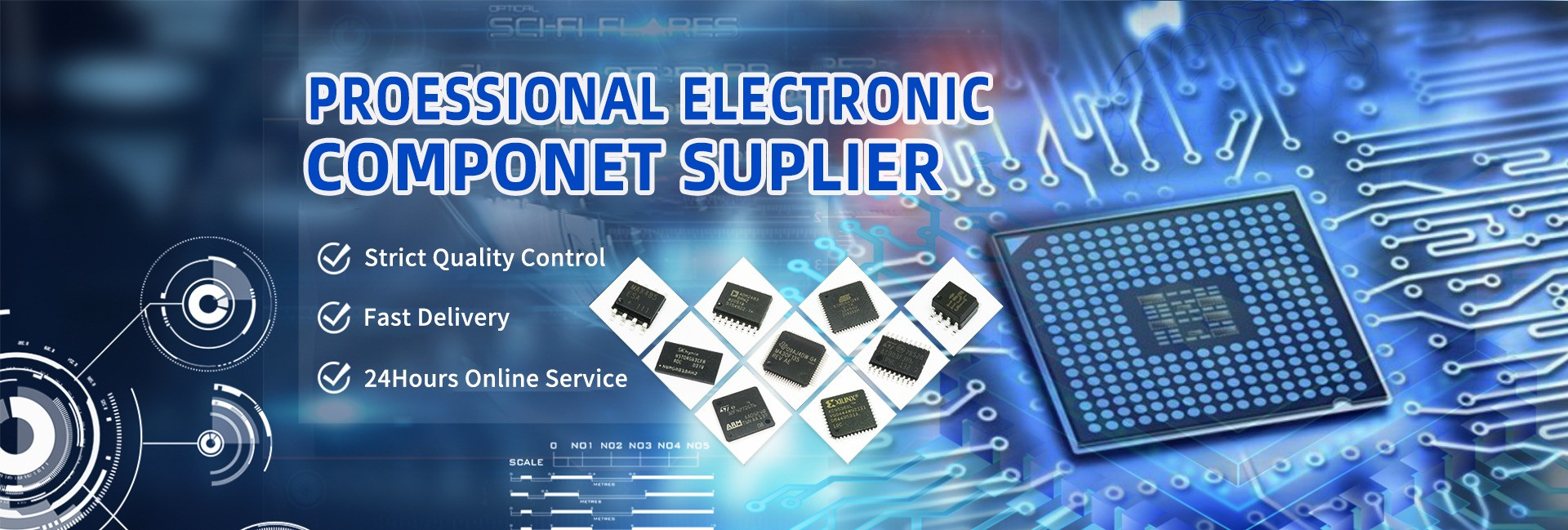 Kalite Elektronik Bileşenler IC'leri Fabrika